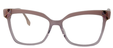 Afro Motif Women Eyeglasses: Teni - Jelly White - SpecSMART Eye Clinic (Front View)